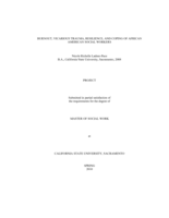 Burnout, vicarious trauma, resilience, and coping of African American social workers