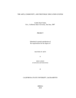 The arts, community, and the public education system