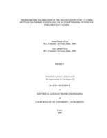 Thermometric calibration of the heating effects by 27.12 MHz Mettler Diathermy system for use in hyperthermia system for treatment of cancer