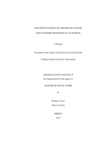 The effectiveness of childhood cancer survivorship programs in California