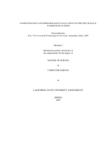 Configuration and performance evaluation of the truck data-warehouse system