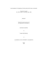 Management of temporal events for fuzzy XML databases