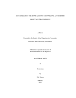 Securitization, the bank lending channel and asymmetric monetary transmission