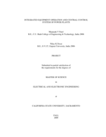 Integrated equipment operation and central control system of power plants