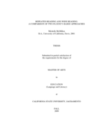 Repeated reading and wide reading: a comparison of two fluency-based approaches