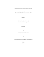 Embeddedness in the non-profit sector
