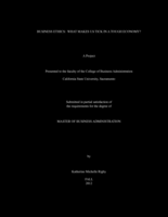 Business ethics:  what makes us tick in a tough economy?