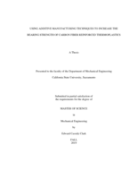Using additive manufacturing techniques to increase the bearing strength of carbon fiber reinforced thermoplastics