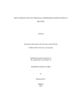 MSW students and AOD: personal & professional reflections on practice
