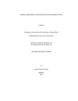 Needs assessment for emancipating foster youth