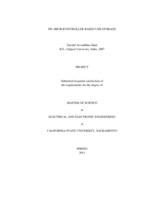 PIC microcontroller based USB storage