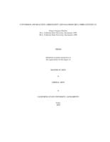 Conversion and reaction: Christianity and Paganism circa Third Century CE