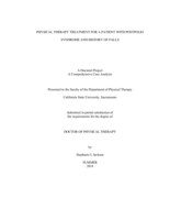 Physical therapy treatment for a patient with postpolio syndrome and history of falls