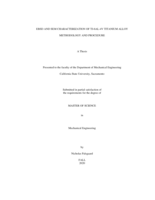 EBSD and SEM characterization of Ti-6Al-4V titanium alloy methodology and procedure