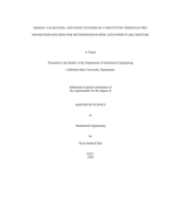 Design, validation, and effectiveness of a prototype triboelectric separation machine for heterogenous hpde and paper flake mixture