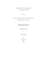 Environmental data integration and inference system
