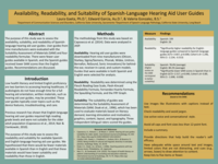 Availability, Readability, and Suitability of Spanish-Language Hearing Aid User Guides