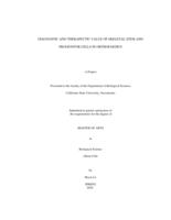 Diagnostic and therapeutic value of skeletal stem and progenitor cells in orthopaedics