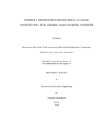 Design of a 1-bit switched-capacitor digital-to-analog converter for a level-crossing analog-to-digital converter