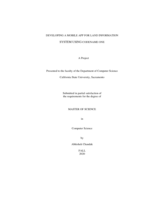 Developing a mobile app for land information system using Codename One