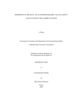 Hoofprints in the dust: an (auto)ethnographic tale of agency and culture on the American ranch