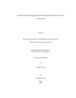 Towards major depressive disorder detection based on social contagion