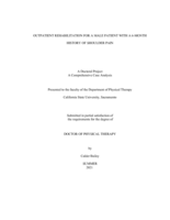 Outpatient rehabilitation for a male patient with a 6-month history of shoulder pain