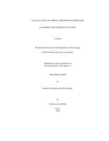 An evaluation of hiring assessments within the California Department of Justice