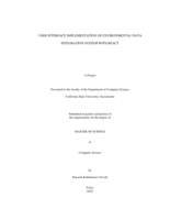 User interface implementation of environmental data integration system with React