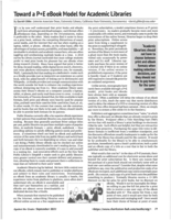 Toward a P+E eBook Model for Academic Libraries
