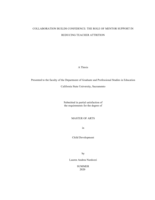 Collaboration builds confidence: the role of mentor support in reducing teacher attrition