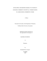 Developing and refining models to construct enduring coherent conceptual understanding in a high school chemistry course