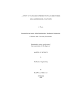 A study of fatigue in unidirectional carbon fiber bismaleimide composite