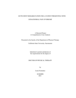 Outpatient rehabilitation for a patient presenting with subacromial pain syndrome