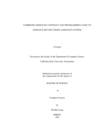 Combining Design by Contract and Programming Logic to enhance Secure Coding Assistant system