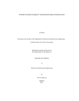 Power System Stability with Renewable Integration