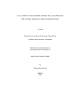 Evaluation of a high school district wellness program:  the centers’ individual service effectiveness