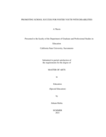 Promoting School Success for Foster Youth with Disabilities