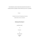 The differential impact from the food service industry on unemployment by minority group during the Covid-19 pandemic