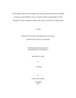 An examination of economic and social integration outcomes of Swana (Southwest Asia & North Africa) refugees to the United States: evidence from the annual survey of refugees