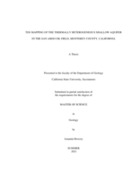 TDS mapping of the thermally heterogeneous shallow aquifer in the San Ardo oil field, Monterey County, California