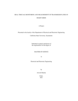 Real time Sag monitoring and measurement of transmission lines in smart grids