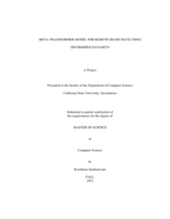 Meta-transformer model for remote heart rate using diversified datasets