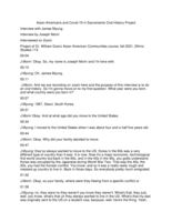 Oral history interview with James Myung