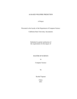 AI Based Wildfire Prediction