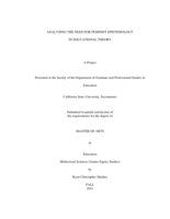 Analyzing the need for feminist epistemology in educational theory