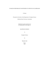 Enabling performance monitoring on OpenStack dashboard