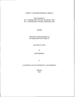 Liberty and despotism in America