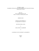 Invisible labor: examining the black staff engagement with the institutional budgeting system