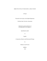 Directive style tutor notes: a pilot study
